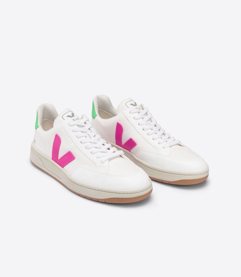 Veja Trainers Mens White - V-12 B-mesh - NIFC-73492